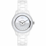 Christian Dior VIII Grand Bal White Pearl & Diamond Women's Luxury Watch CD124BE4C001